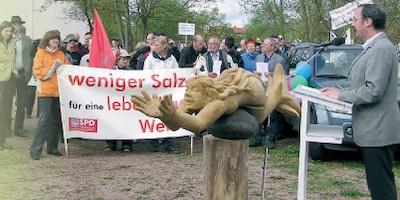 Werra - Kundgebung gegen die Versalzung