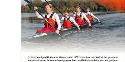 Safety first - Poster der Kanu-Jugend