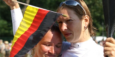 Katrin ist deutsche Fahnenträgerin