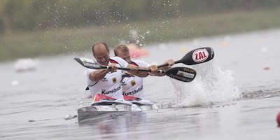 WM Montemor: Alle DKV-Boote weiterhin im Rennen, Parakanu-Sieg für Peter Happ