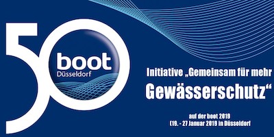 Initiative„Gemeinsam für mehr Gewässerschutz“ auf der boot 2019