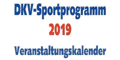DKV-Sportprogramm 2019 steht zum Download bereit
