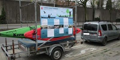 Im Verein ist Sport am schönsten: LKV-Poster wirbt fürs organisierte Paddeln