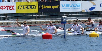 Gold, Silber und Bronze jeweils im Doppelpack für deutsche Kanuten