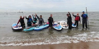 SUP an der Nordsee