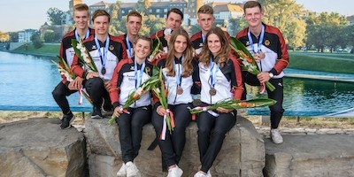 Deutsches Nachwuchsteam startet mit Silber und Doppel-Bronze in WM