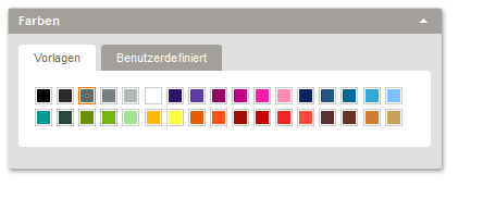 Designeditor - Farben